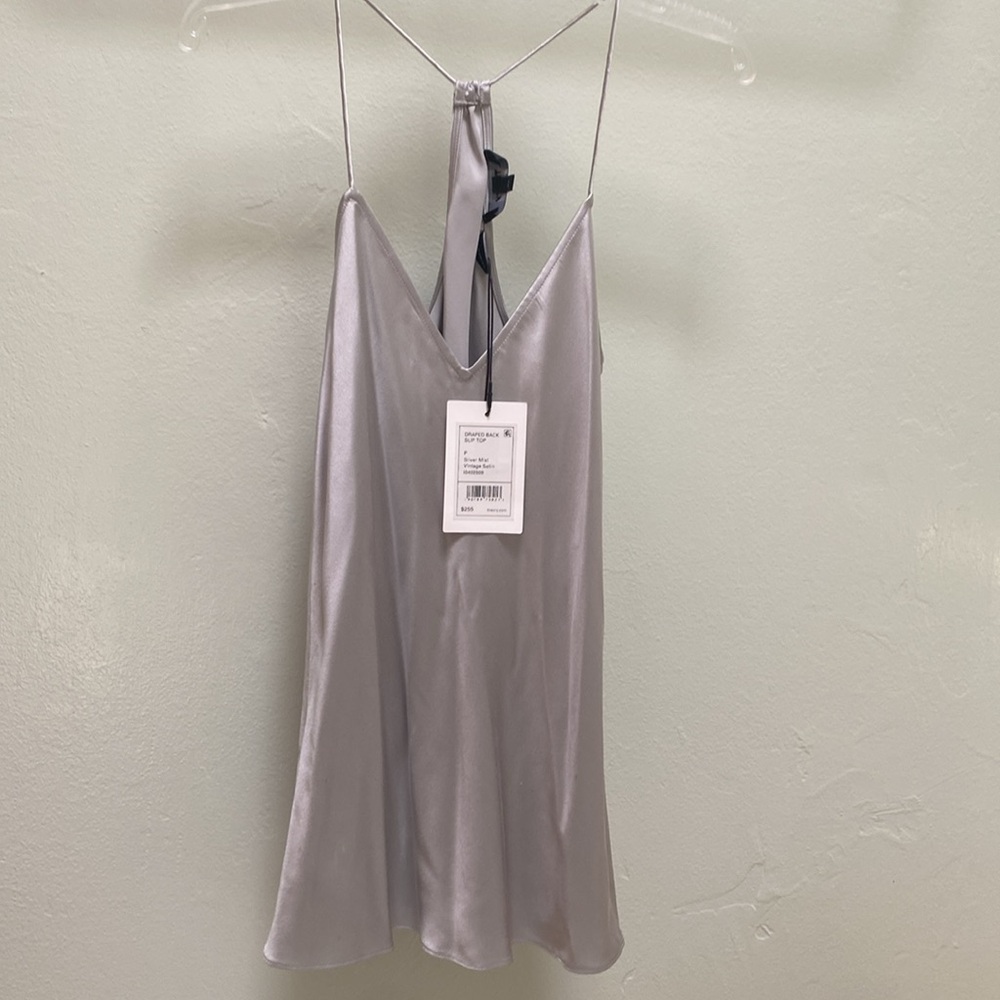 NWT Theory Draped Back Slip Top 100% Silk Size P - Picture 8 of 8